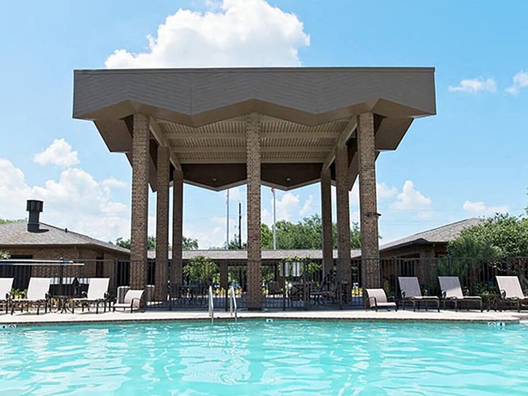 swimming pool exterior at Acadian Point